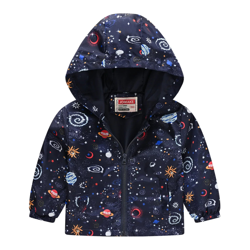 Windbreaker Jacket with Hood and Zip for Children Multivariant-8