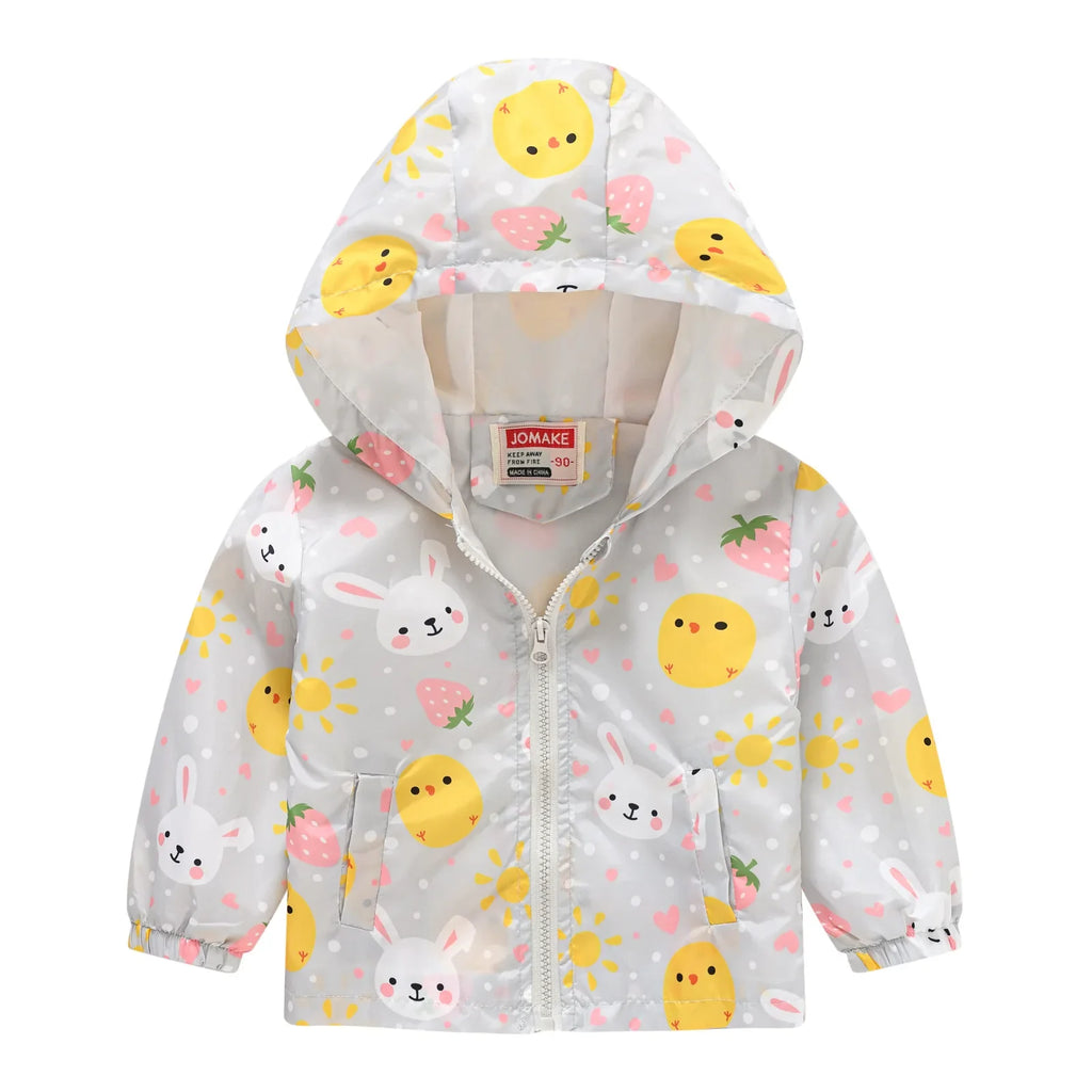 Windbreaker Jacket with Hood and Zip for Children Multivariant-19