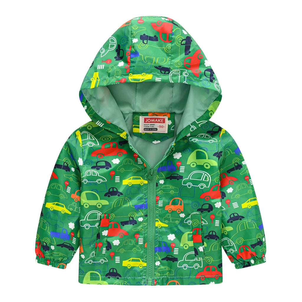 Windbreaker Jacket with Hood and Zip for Children Multivariant-5